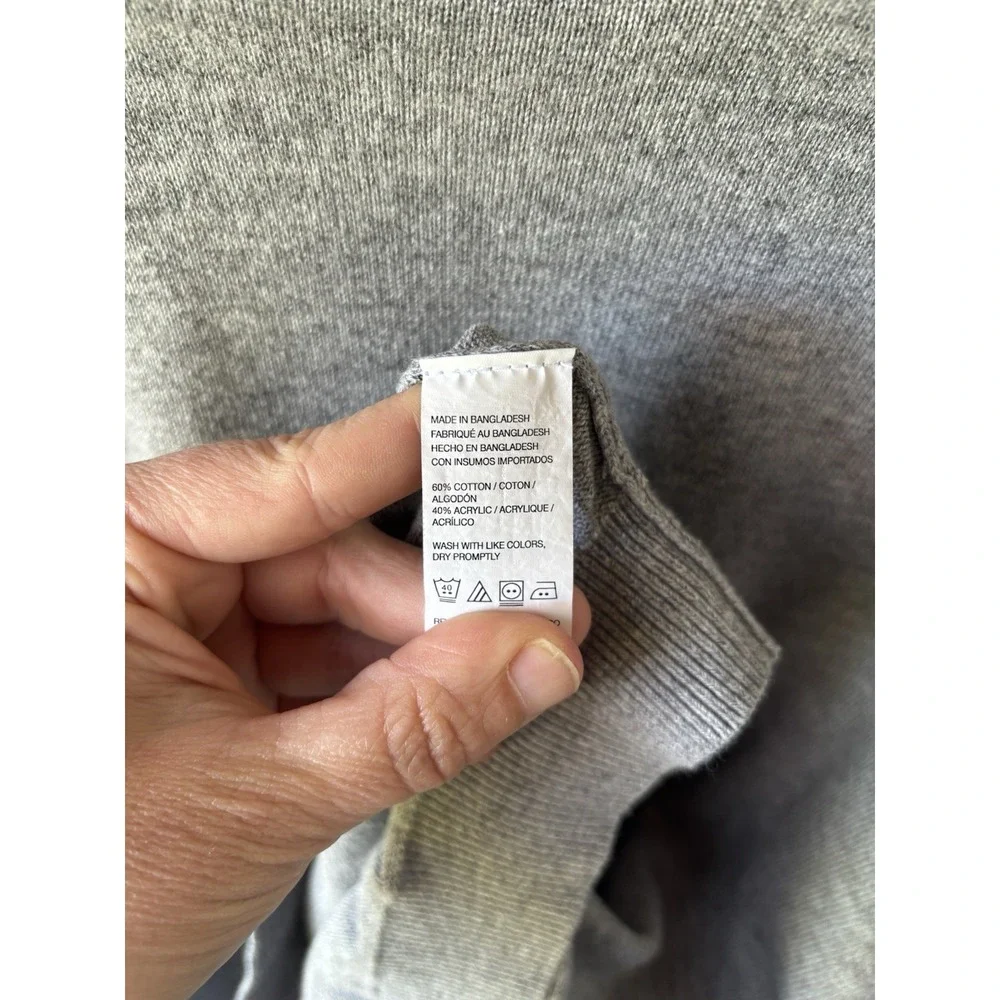 Van Heusen Flex Sweater Pull Over Gray Crewneck Men's Size XXL Cotton Blend